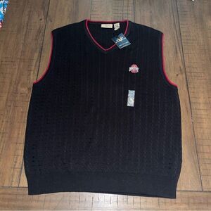 Vesi Sportswear Ohio State Buckeyes Pullover Golf Vest Mens‎ Size XXL Bla…
